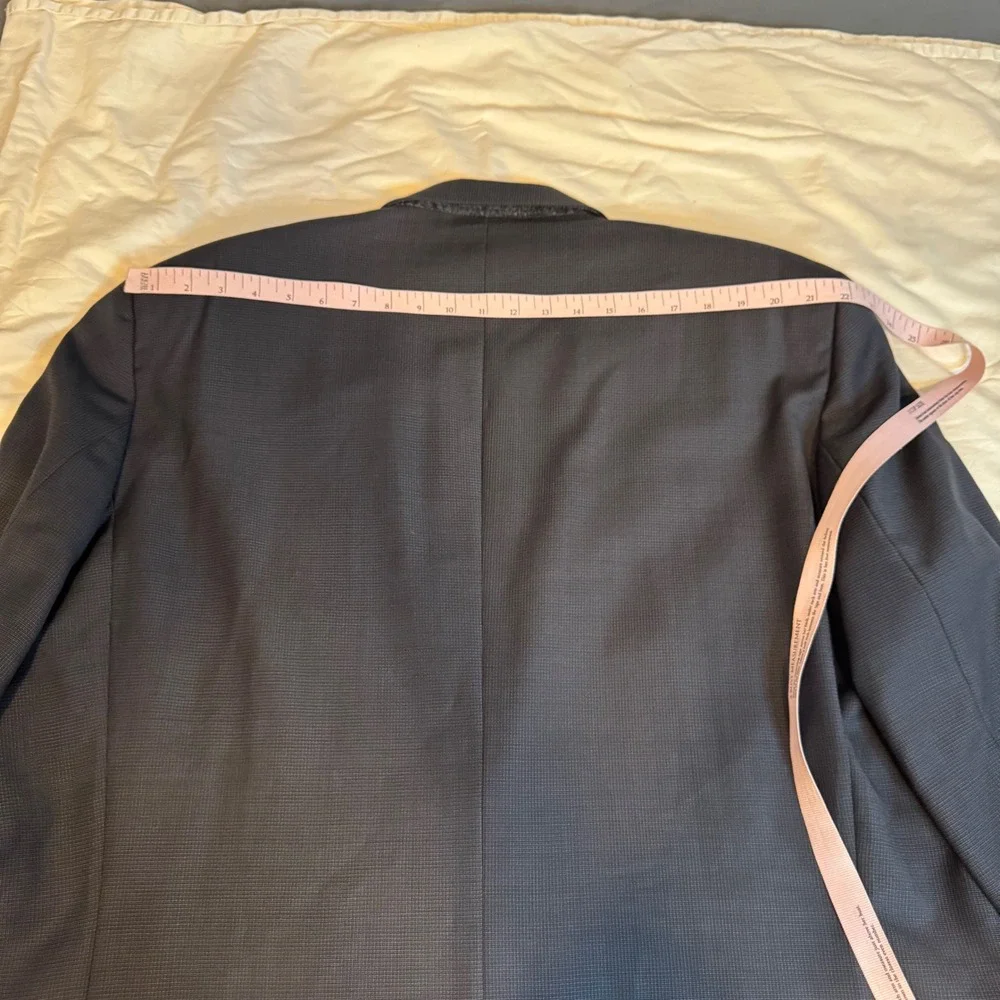 Jack Victor Montreal Mens 46 XL Wool Blazer Jacket Grey big  and Tall